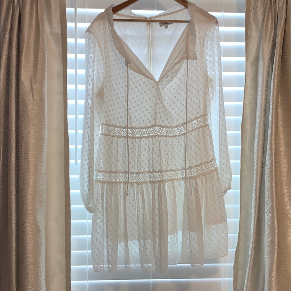 White mini dress
